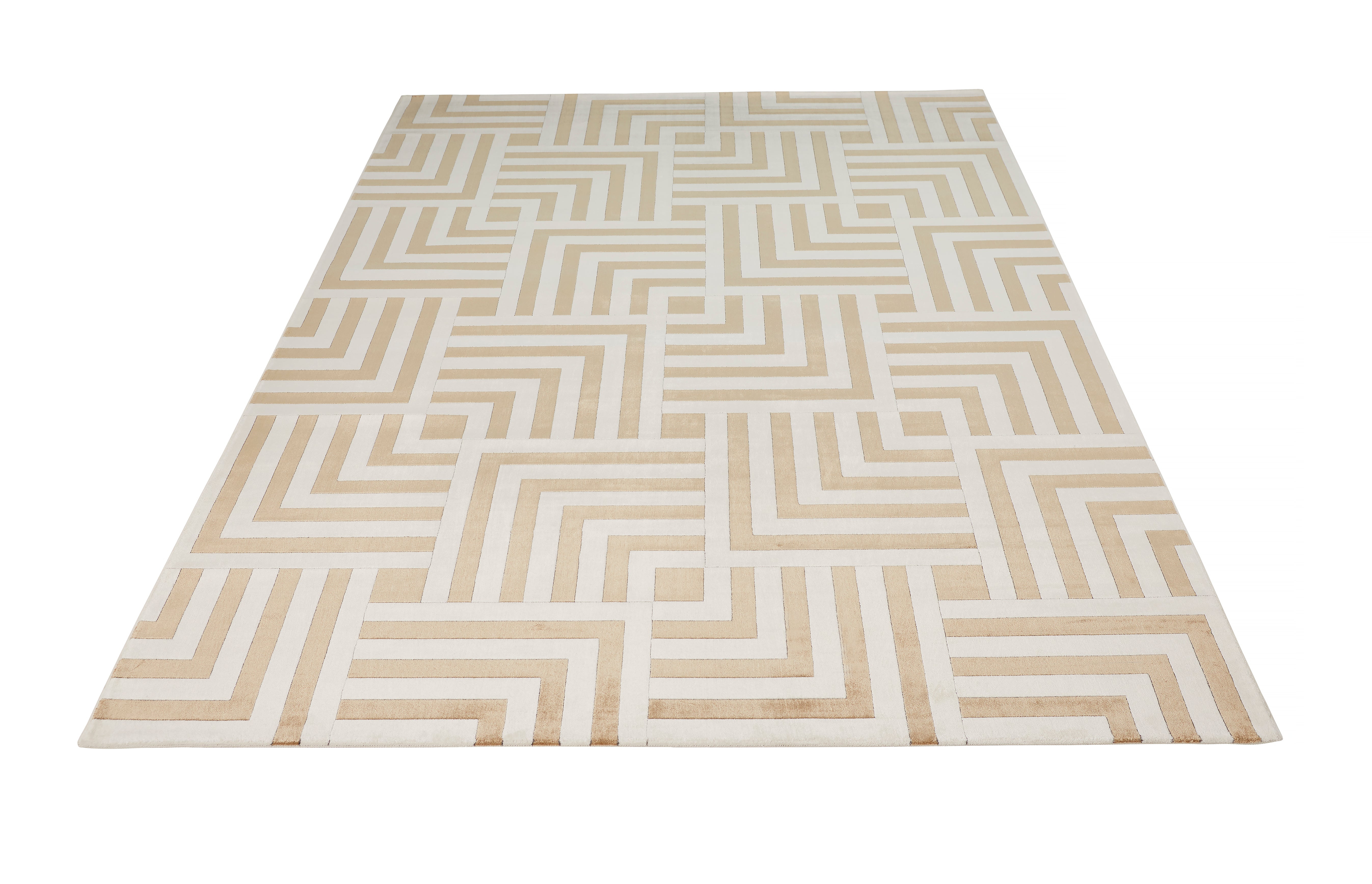 Concept Looms Lugano LUG01 Ivory/Gold Large Rectangle Rug